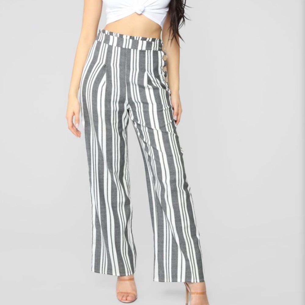 striped pants